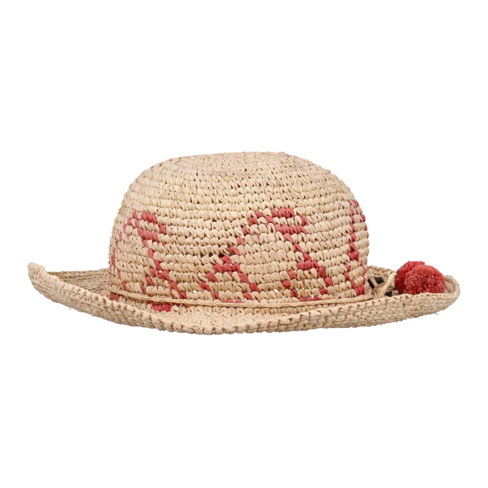 Bonpoint Stijlvolle Rafia Hoed voor de Zomer Beige Dames