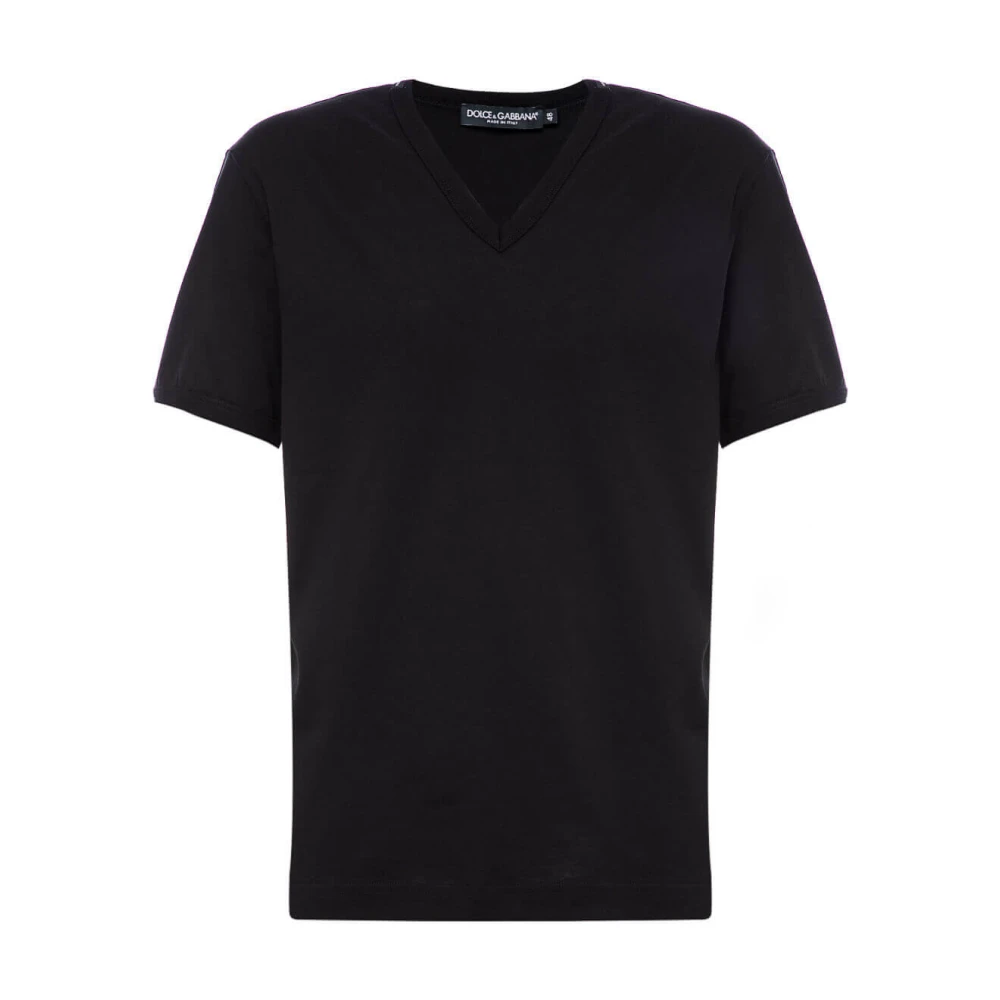 Dolce & Gabbana Men's Black Casual Cotton T-Shirt