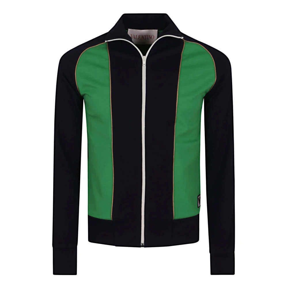 Valentino Garavani Stretch Viscose Sweatshirt Indaco Laurel Multicolor Heren