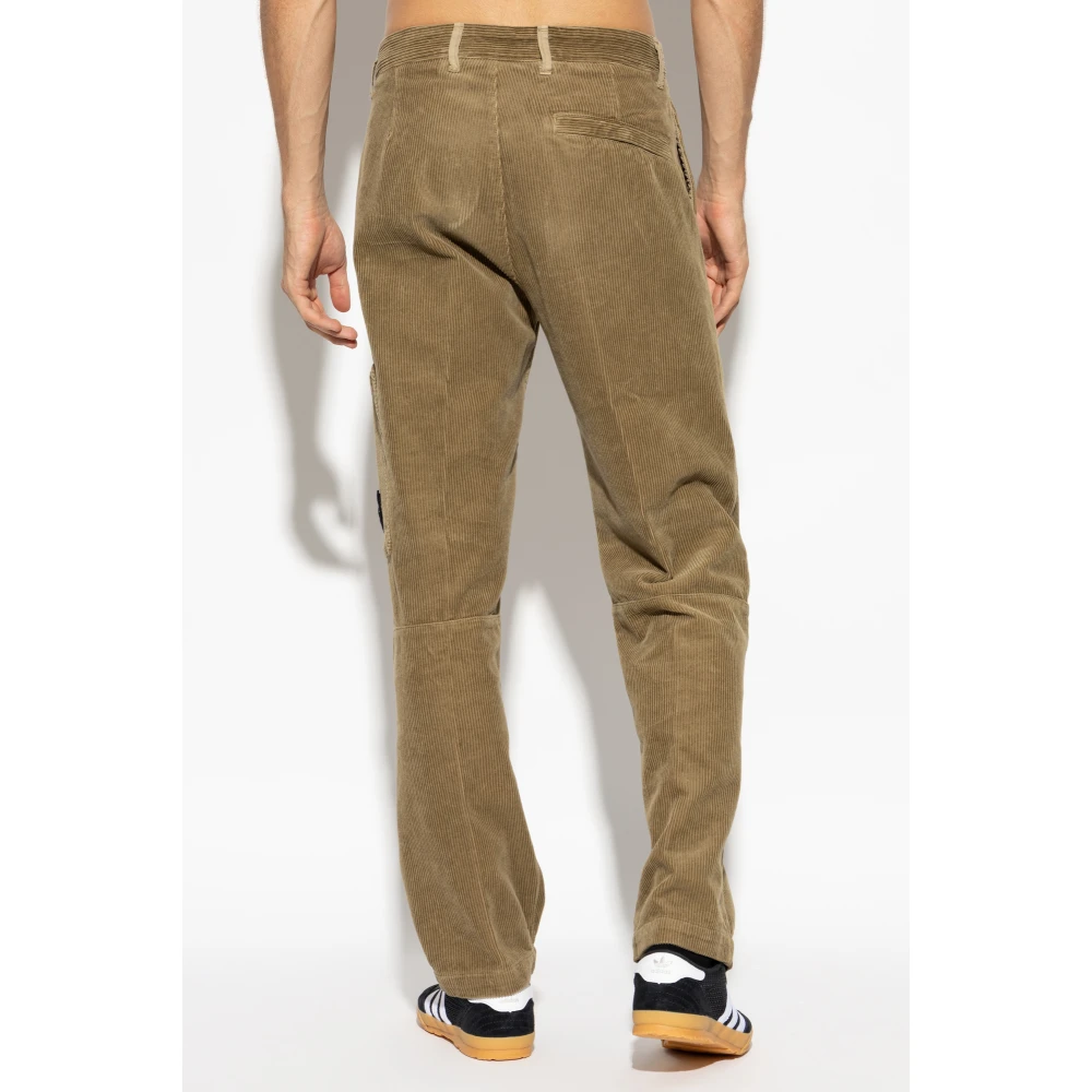 Stone Island Broek met logo Green Heren