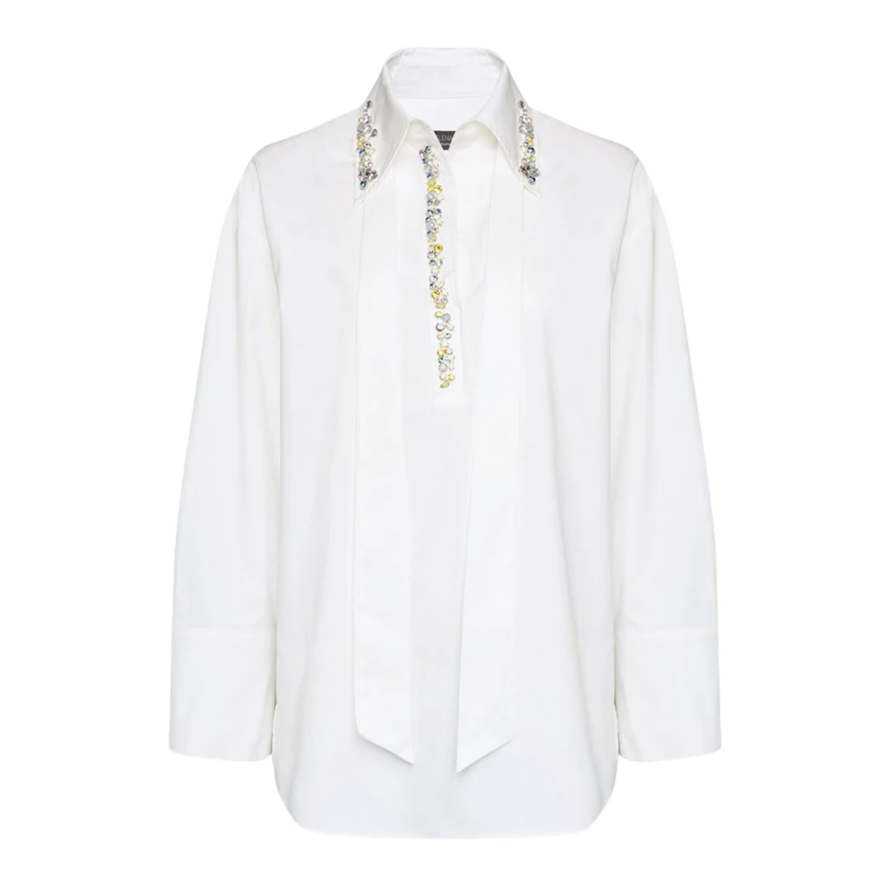 Elena Mirò Women's White Camicia - Blouses - L - Blouses & Shirts