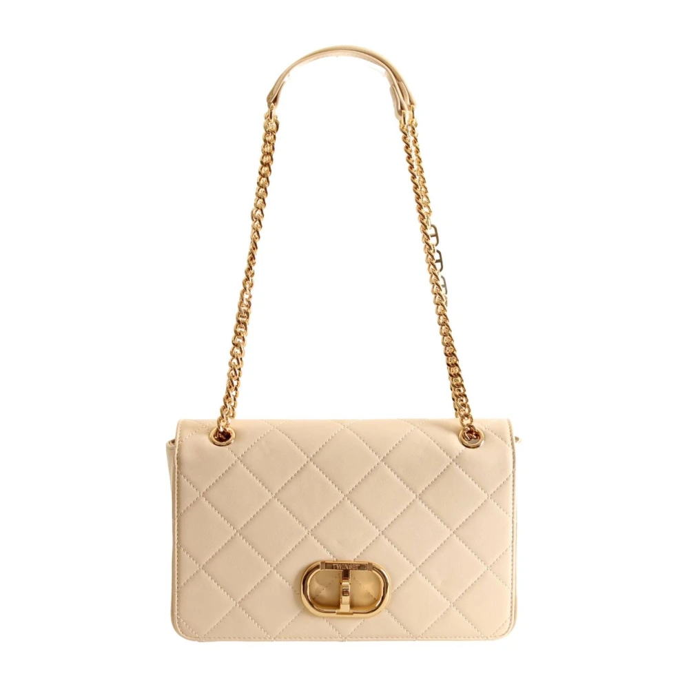 Twinset Stijlvolle Crossbody Tas Beige Dames