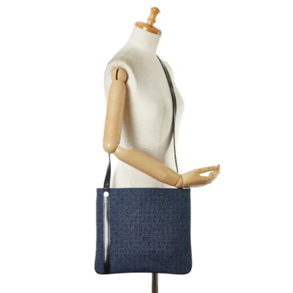 Bvlgari Vintage Pre-owned Denim shoulder-bags Blue Dames