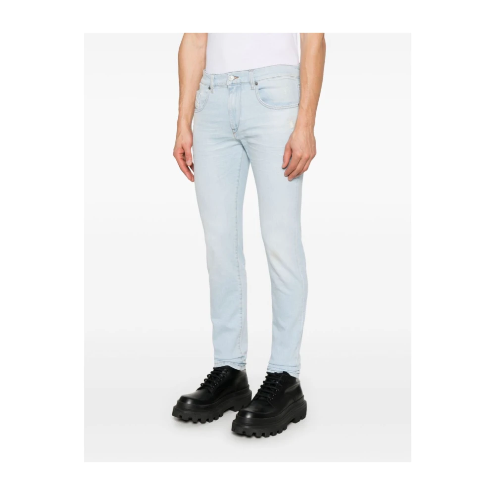 Diesel Blauwe Jeans voor Mannen Blue Heren
