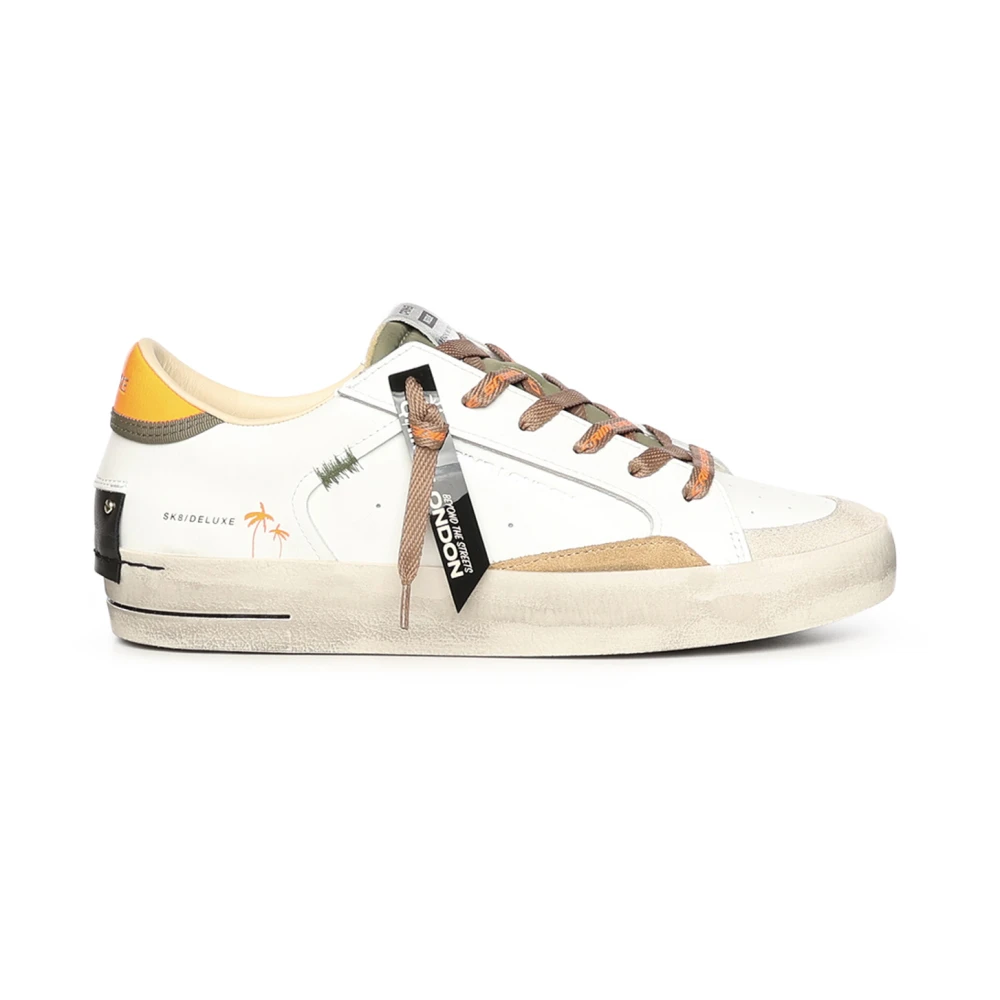 Crime London White Sneakers, Male, 9 Uk, Trainers