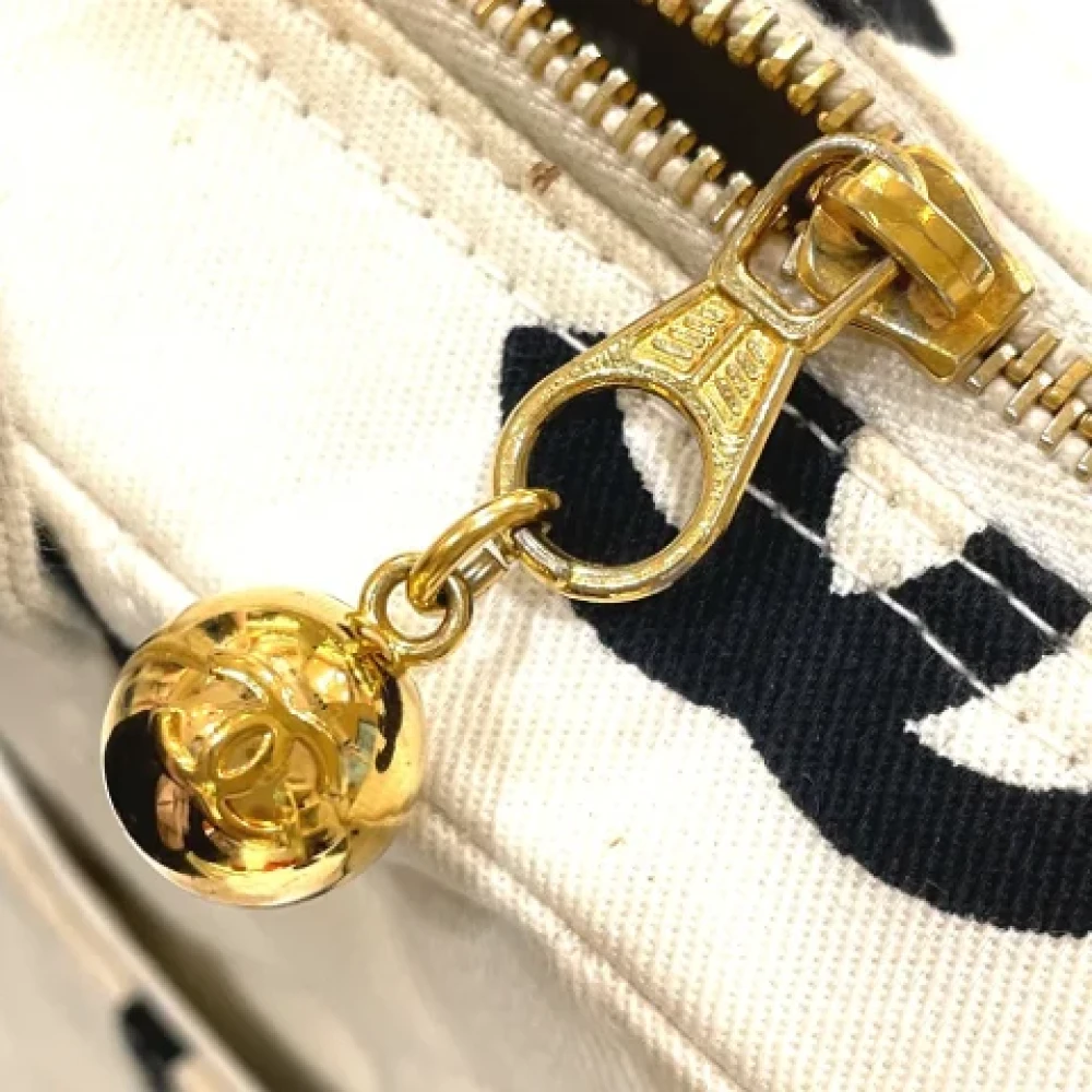 Chanel Vintage Pre-owned Cotton chanel-bags White Dames