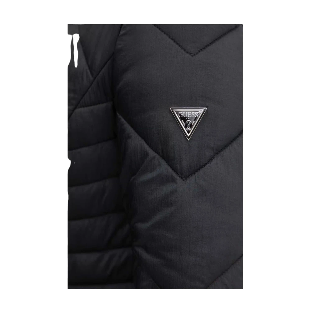 Guess Korte Gewatteerde Jas Black Dames