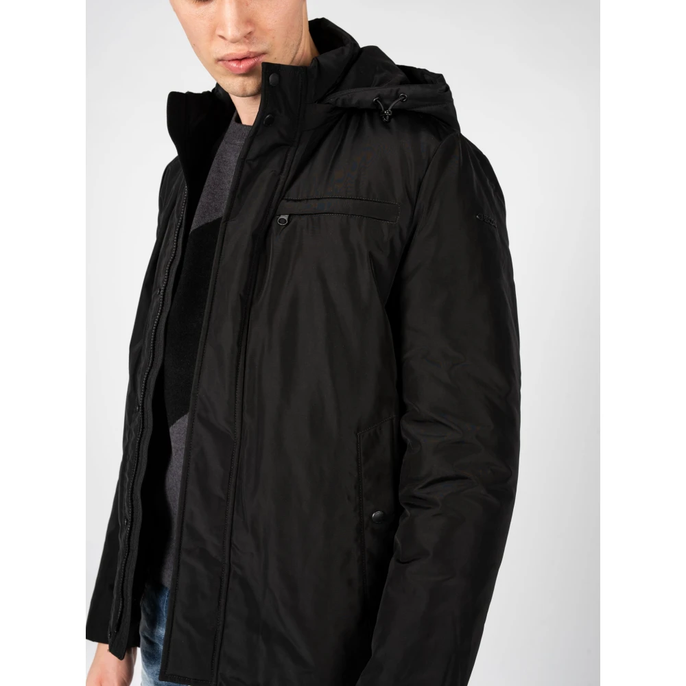 Geox Elegante All-Weather Jas Black Heren