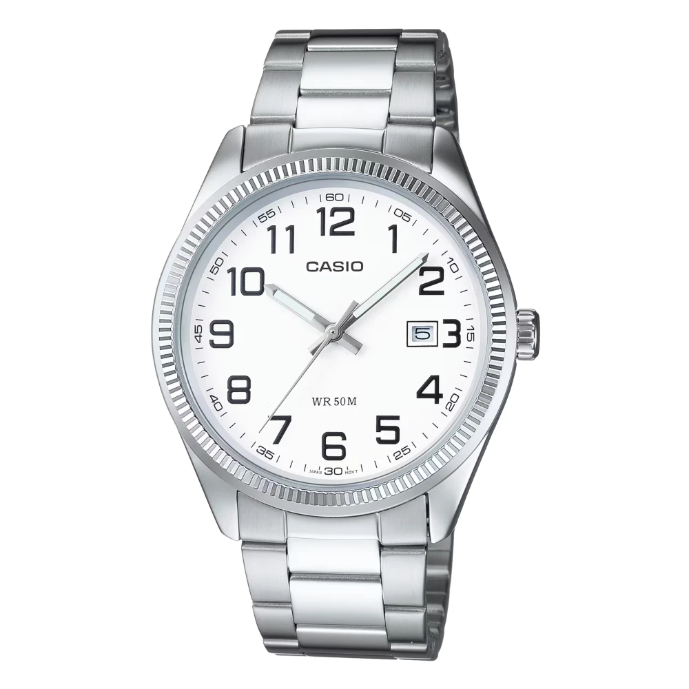 Casio, Armbanduhr, Collection - MTP-1302PD-7B, Silber, Weiss, (38.50 mm) - Bild 3
