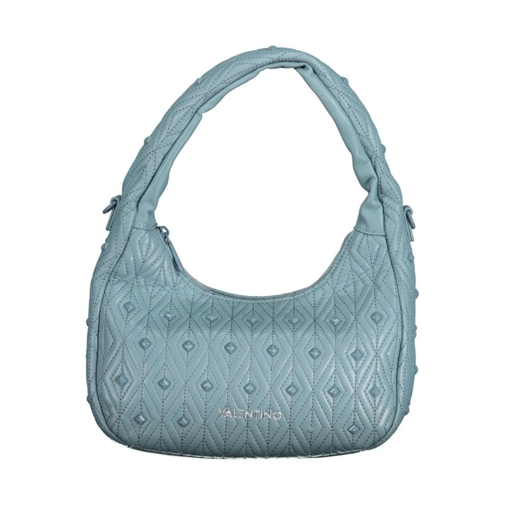 Valentino Women's Blue Quilted Shoulder Bag - Shoulder Bags - One Size - Bags