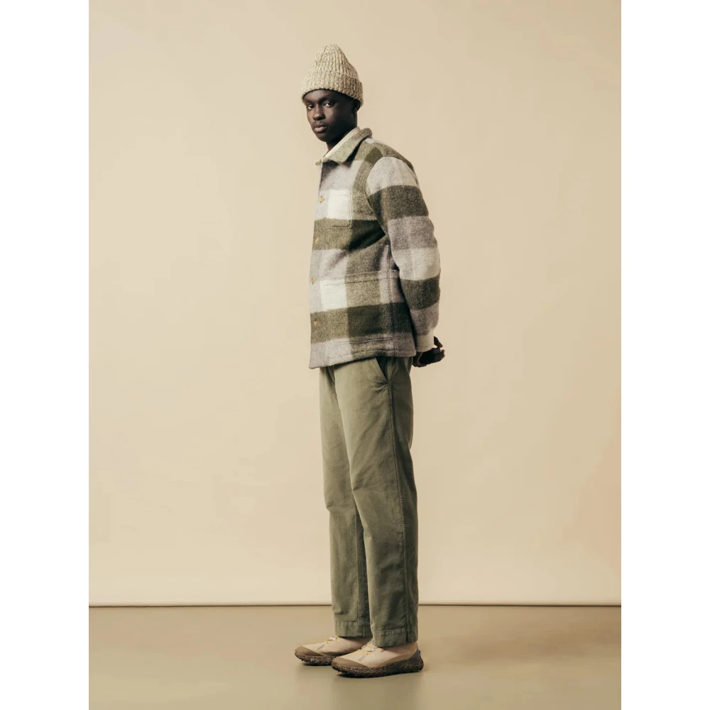 Kestin Moleskin Timmerman Broek Green Heren