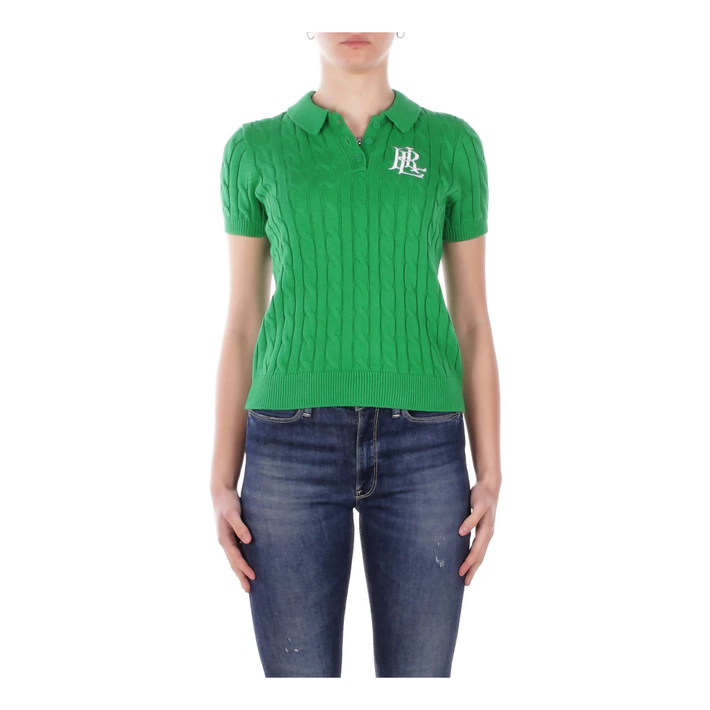 Ralph Lauren Donna Verde Top, M, New,