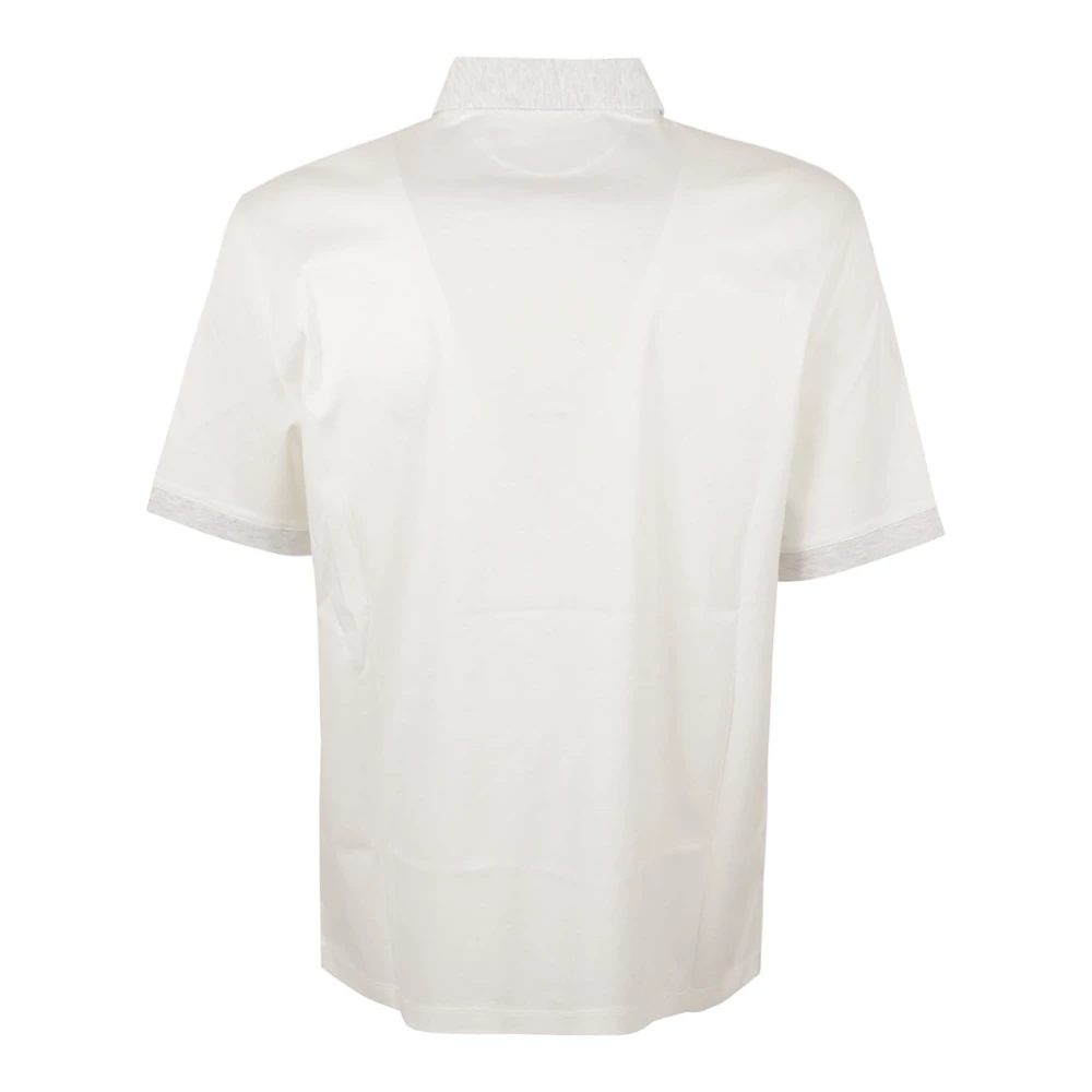 BRUNELLO CUCINELLI Polo T-shirts en Polos White Heren