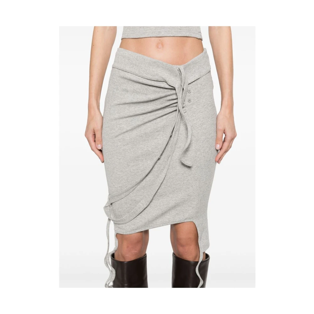 Ottolinger Gelaagde Heather Grey Rok met Lurex Gray Dames