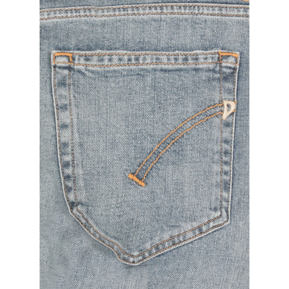 Dondup Blauwe Katoenen Jeans met Riemlussen Blue Dames