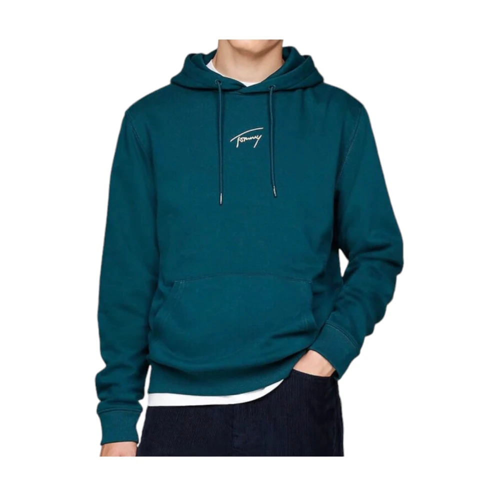 Tommy Jeans Hoodie Blue Heren