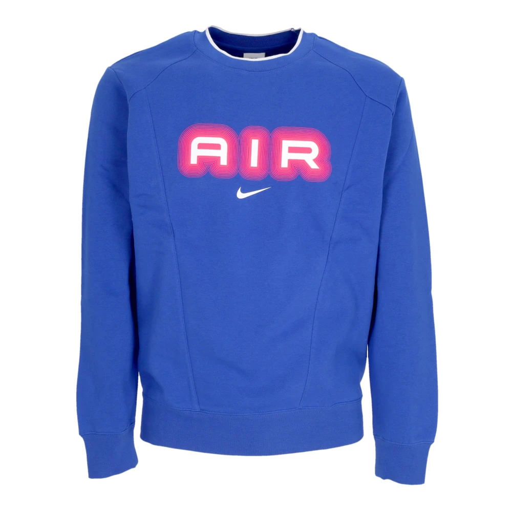 Nike Men's Blue Air Fleece Crewneck Sweatshirt Game