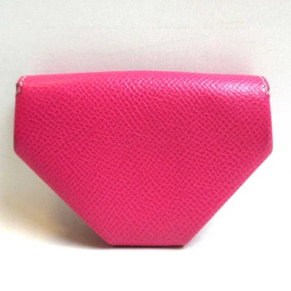 Hermès Vintage Pre-owned Leather wallets Pink Dames