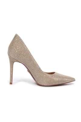 Glitter Chain Mesh Pump Pale