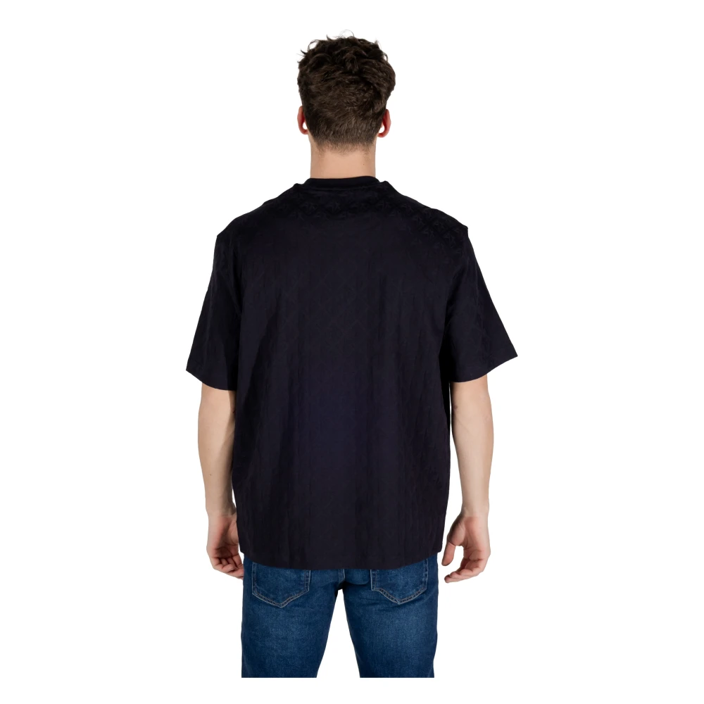 Armani Exchange Katoenen T-shirt korte mouwen lente zomer Blue Heren