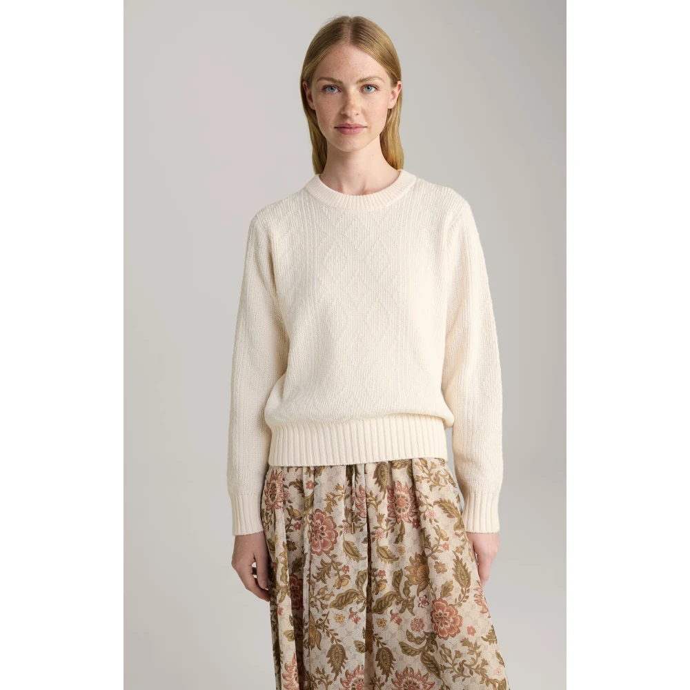 Joop! Gebreide Trui met Decoratief Patroon voor Vrouwen Beige Dames