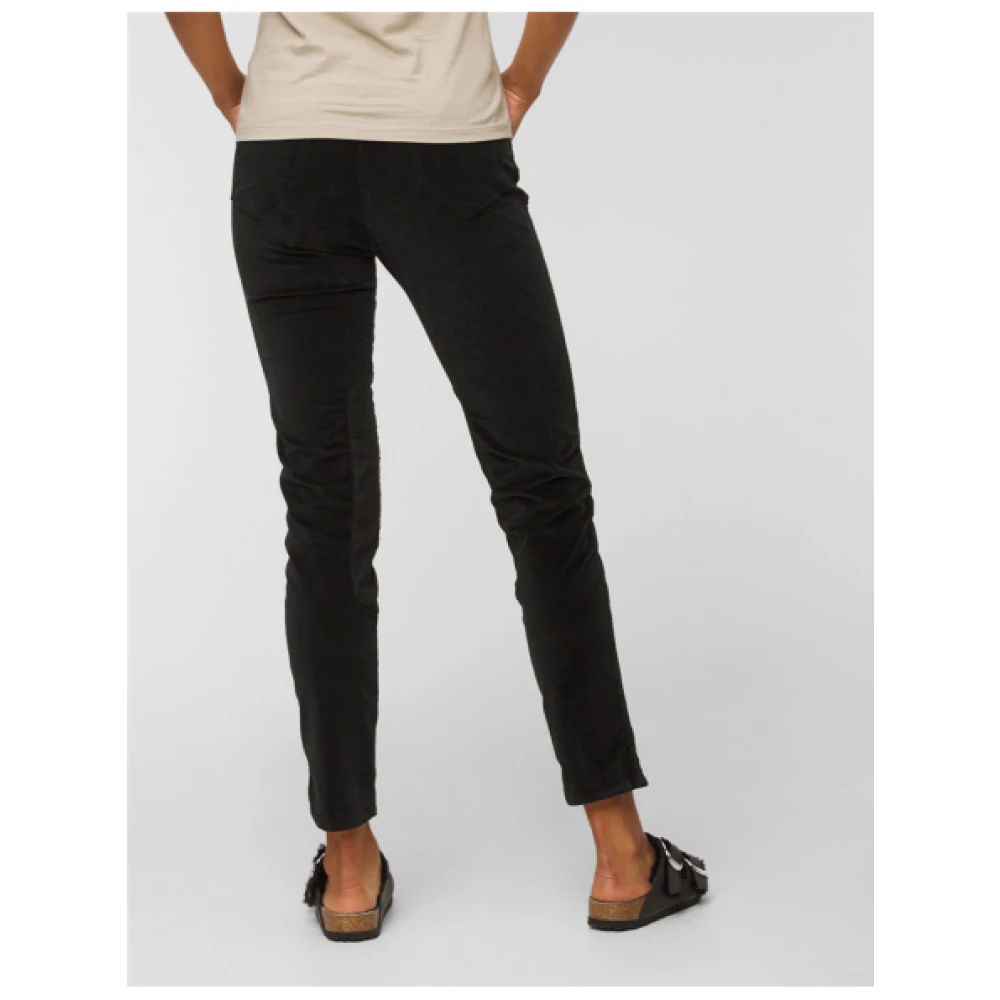 aeronautica militare Slimme Fluweelbroek Black Dames
