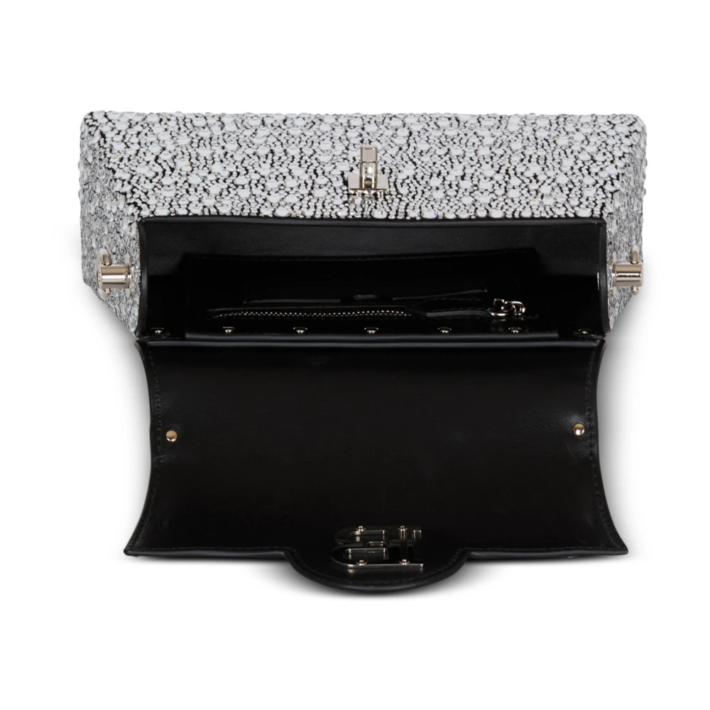 Balmain B-Buzz Dynasty tas in suède en strass Gray Dames