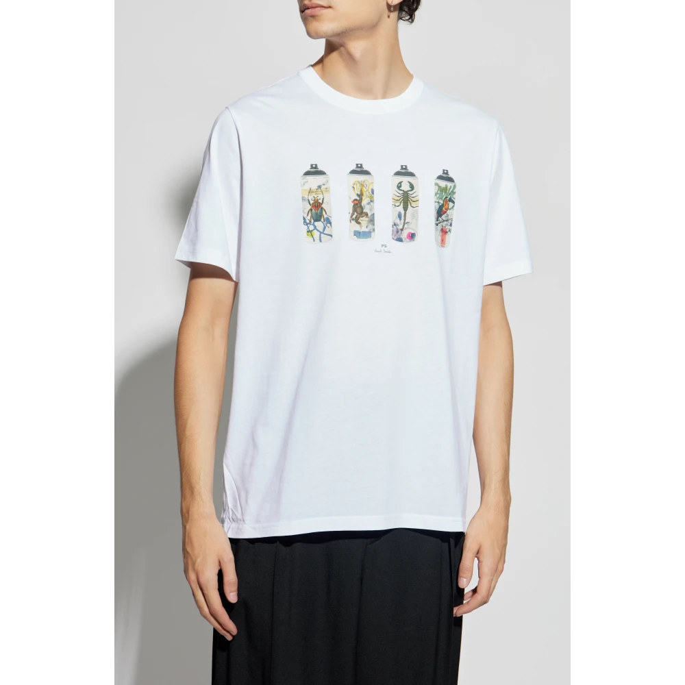PS By Paul Smith T-shirt met print White Heren