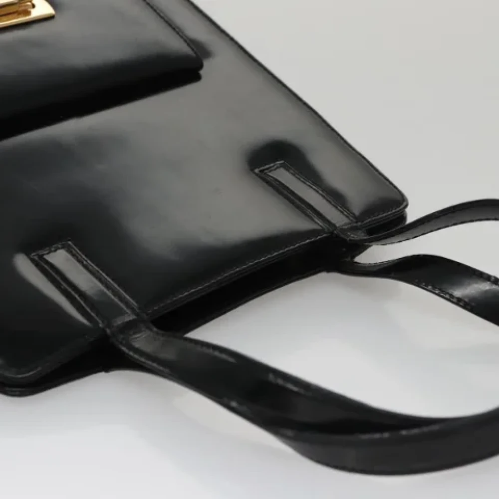 Salvatore Ferragamo Pre-owned Leather handbags Black Dames