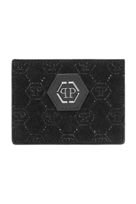 Leather Cardholder Monogram Strass