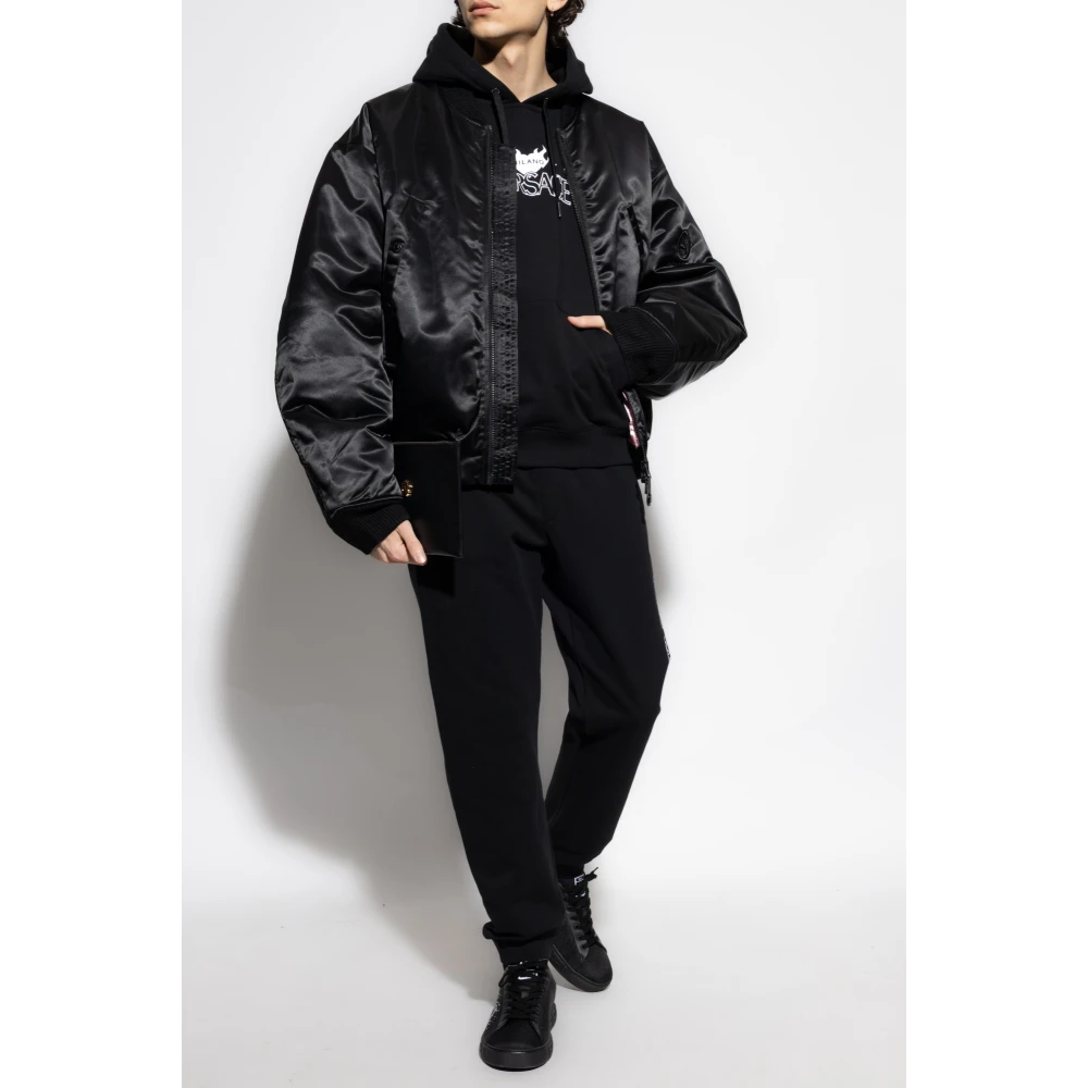 Versace Sweatpants met logo Black Heren