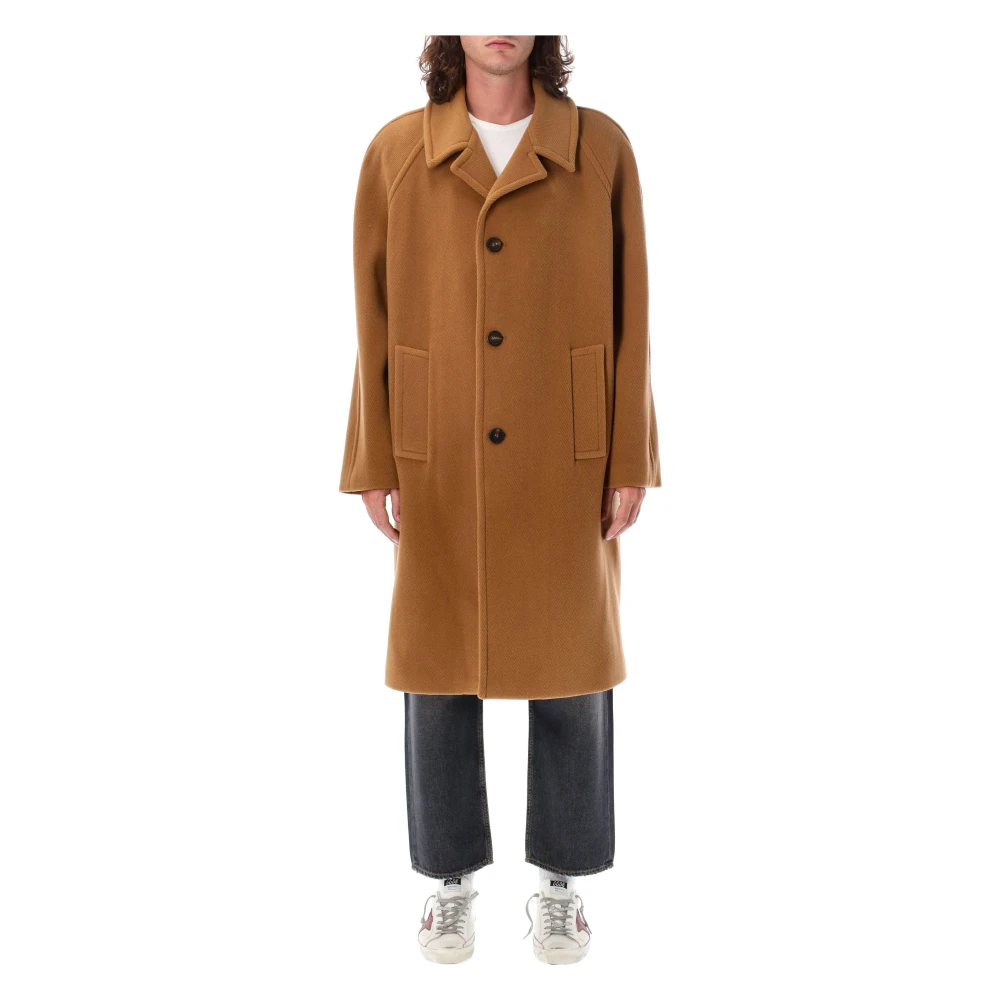 Golden Goose Wollen Herringbone Jas Brown Heren