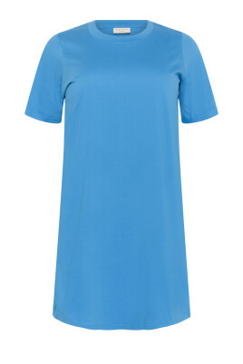 blue-t-shirt-dress-with-short-sleeves