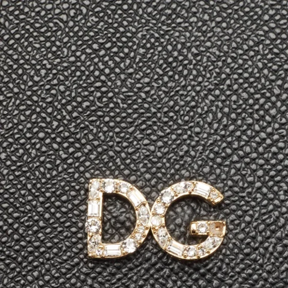Dolce & Gabbana Pre-owned Leather home-office Black Dames