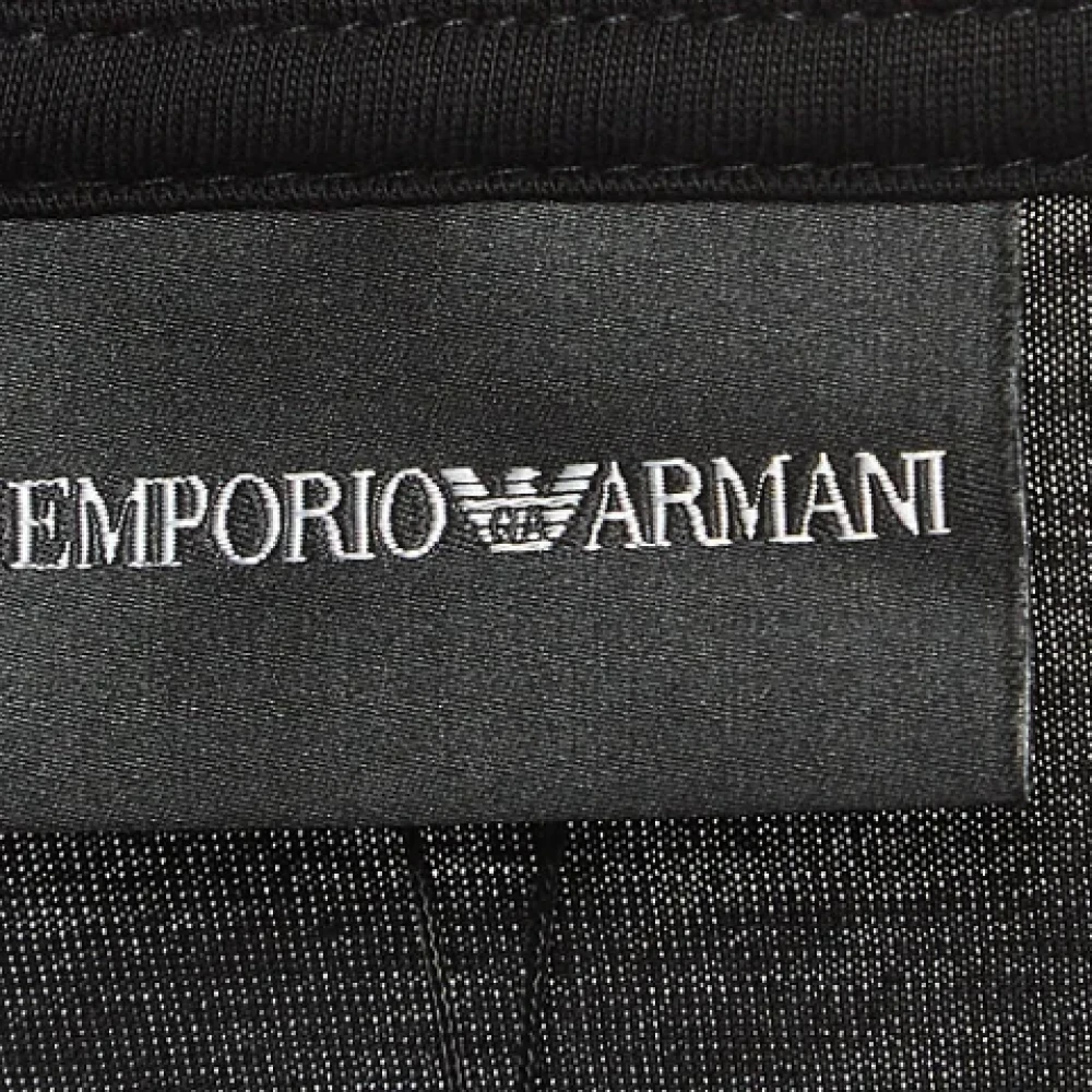 Armani Pre-owned Cotton tops Black Heren