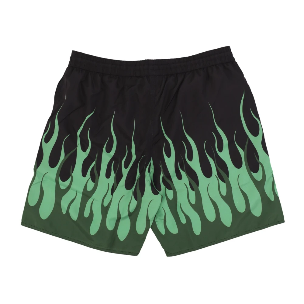 Vision OF Super Flames Zwemshorts Zwart Groen Multicolor Heren