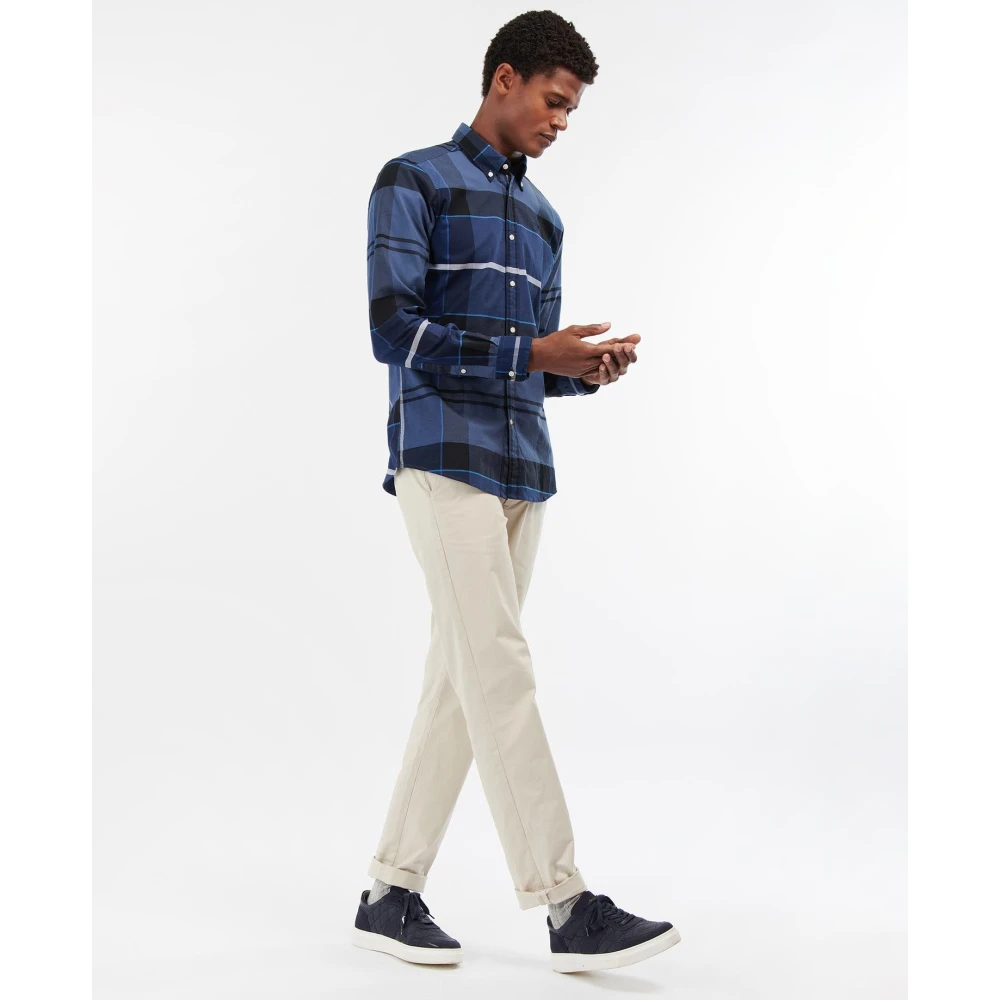 Barbour Op maat gemaakt overhemd in inktblauw Blue Heren