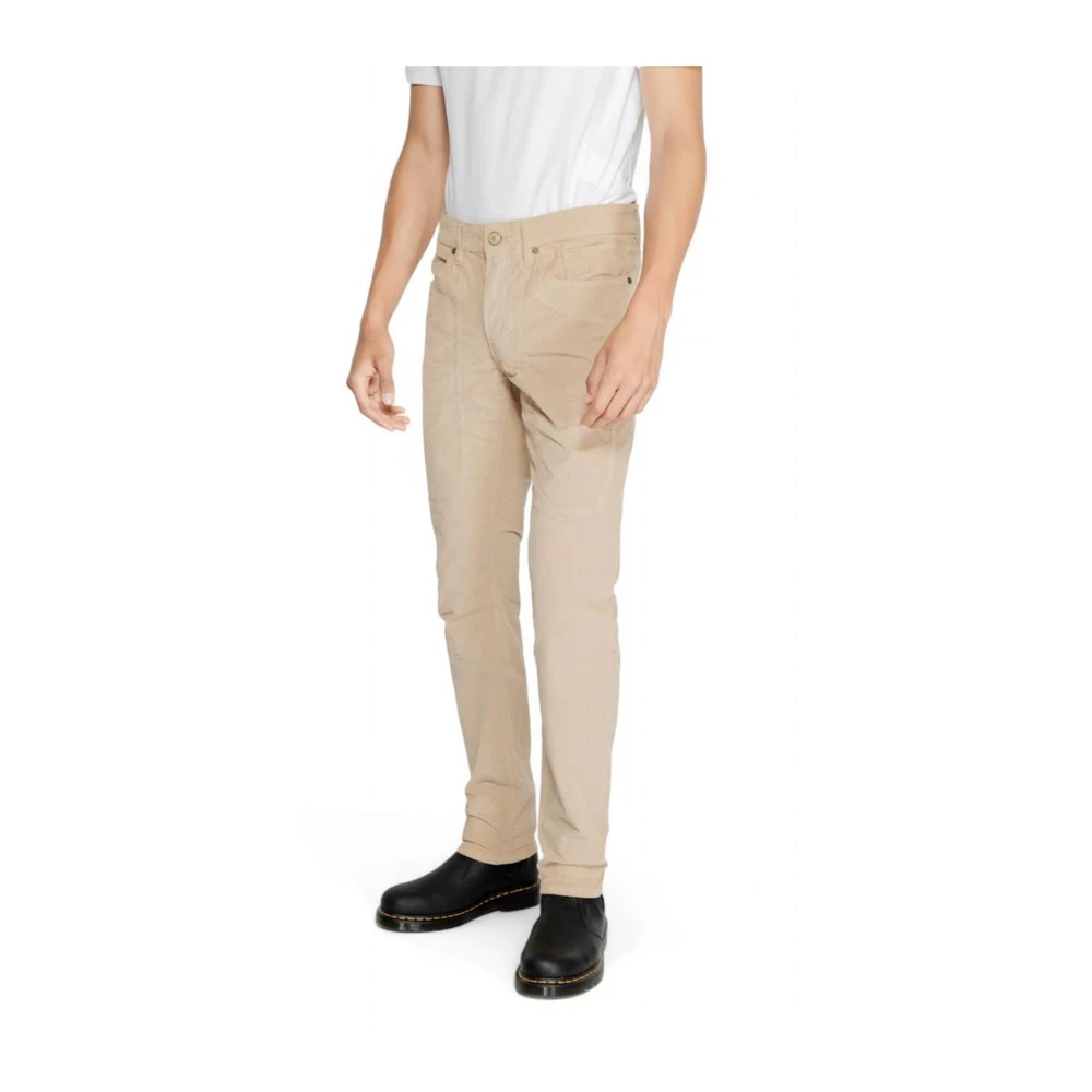 Jeckerson Stretch Katoenmix Herenbroeken Collectie Beige Heren