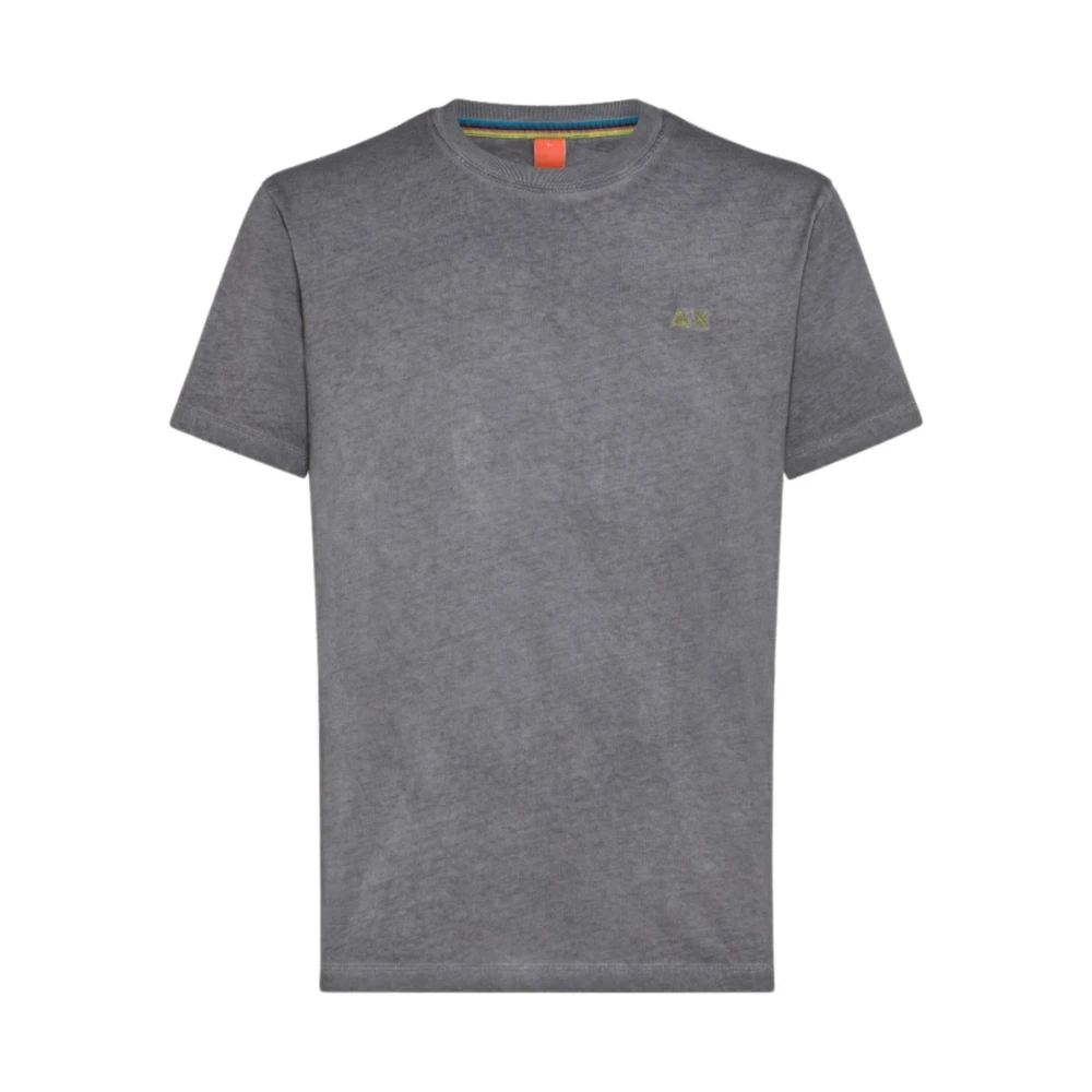 Sun68 Uomo Nero T-Shirt Special Dyed Cotone - Immagine 2