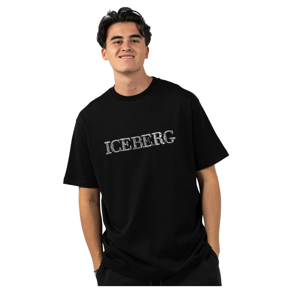 Iceberg Loose Fit T-Shirt Black Heren