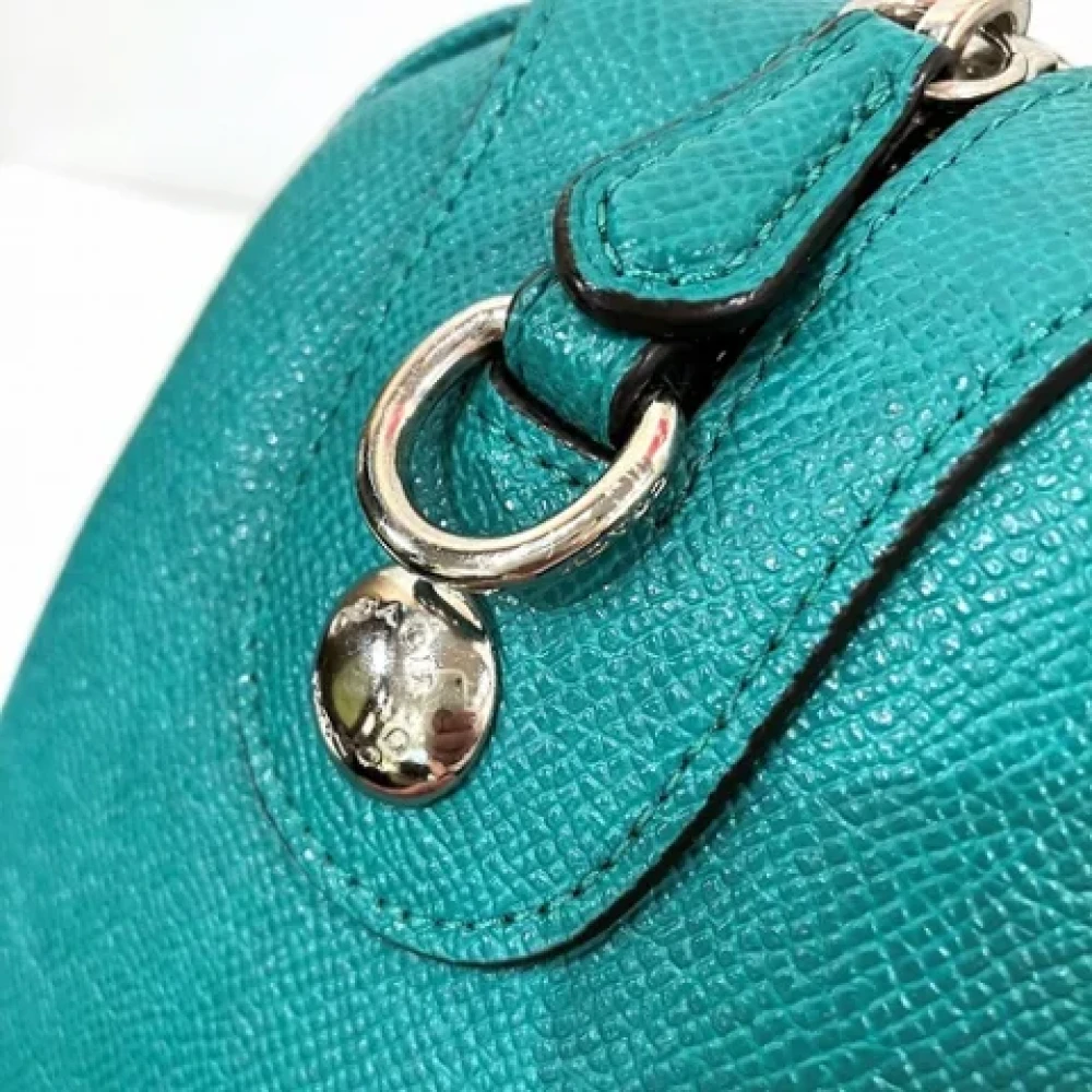Coach Pre-owned Leather handbags Green Dames