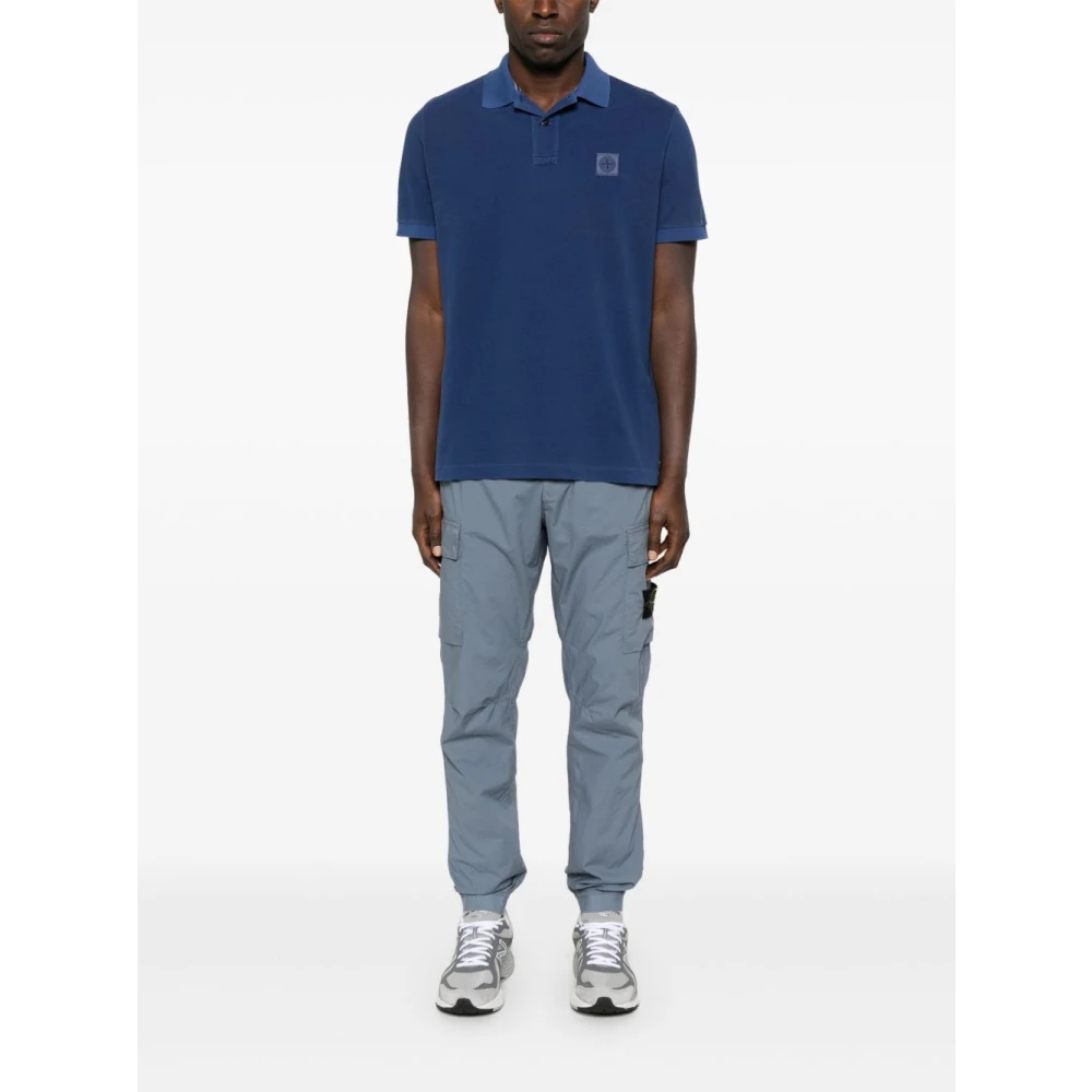 Stone Island Blauw T-shirt voor mannen Blue Heren