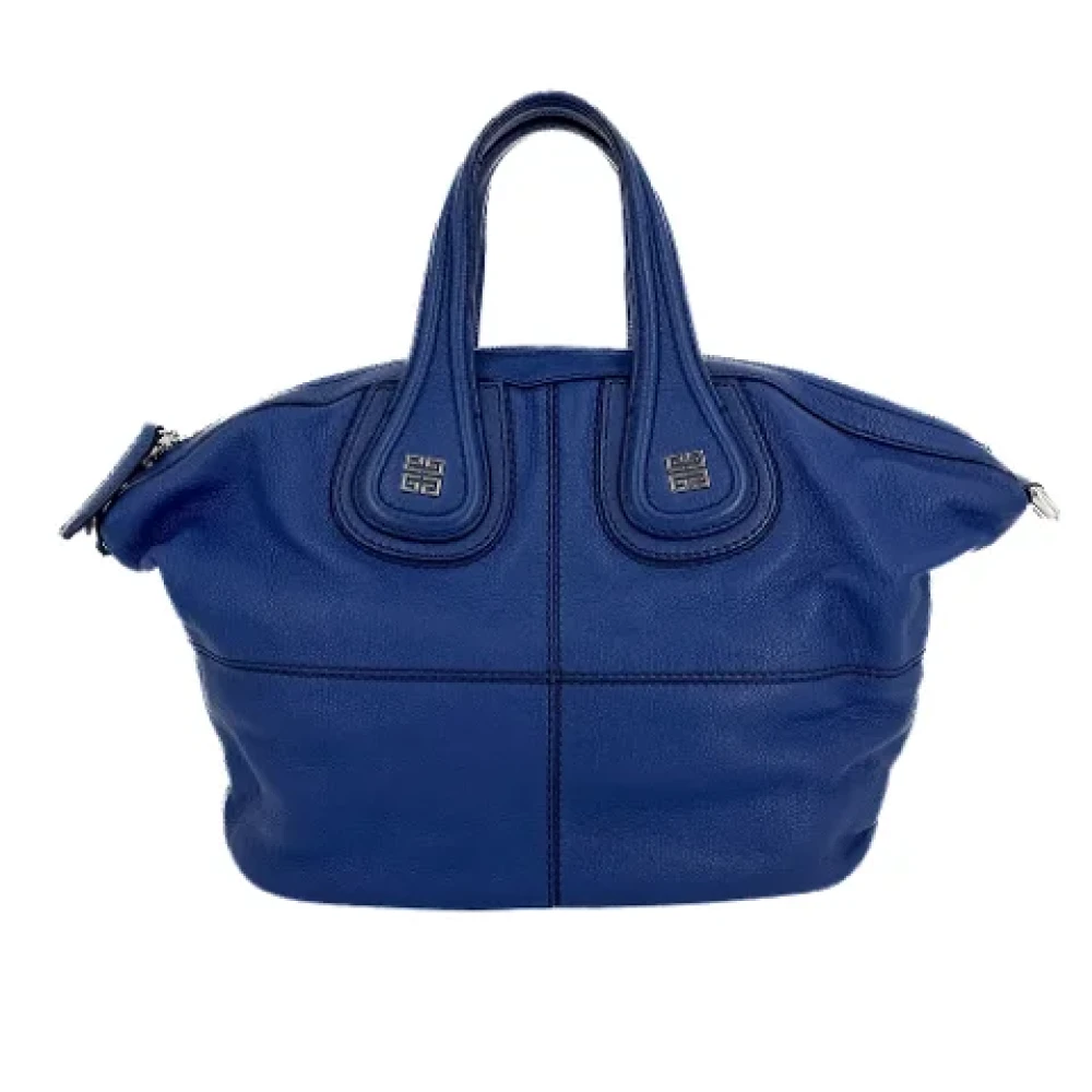 Givenchy Pre-owned Leather handbags Blue Dames