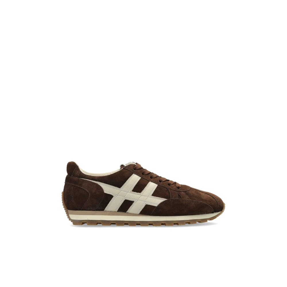 Hogan Sportschoenen met logo Dames Schoenen Bruin