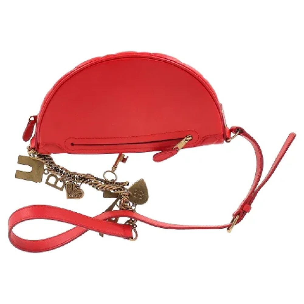 Balenciaga Vintage Pre-owned Leather crossbody-bags Red Dames