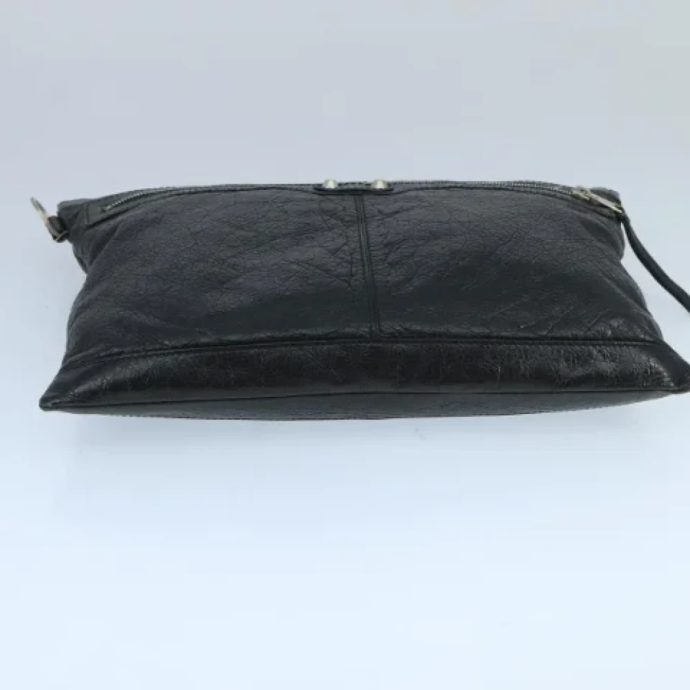Balenciaga Vintage Pre-owned Leather clutches Black Dames