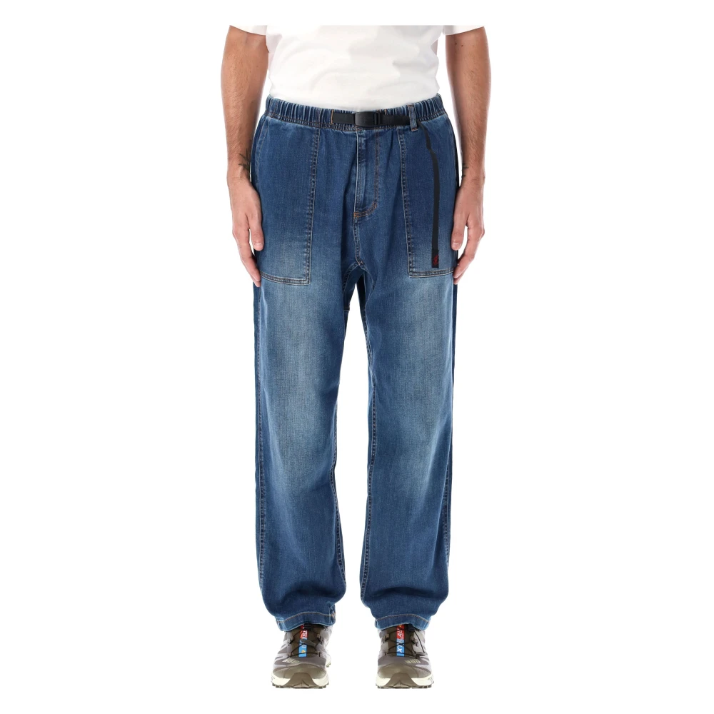 Gramicci Donkere Gebruikte Losse Tapered Jeans Blue Heren