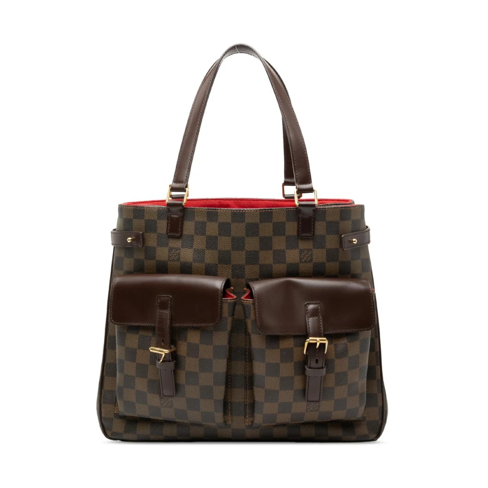 Louis Vuitton Vintage Women's Brown Pre-Owned Structured Carryall Bag