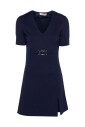 short-blue-dress-with-v-neck