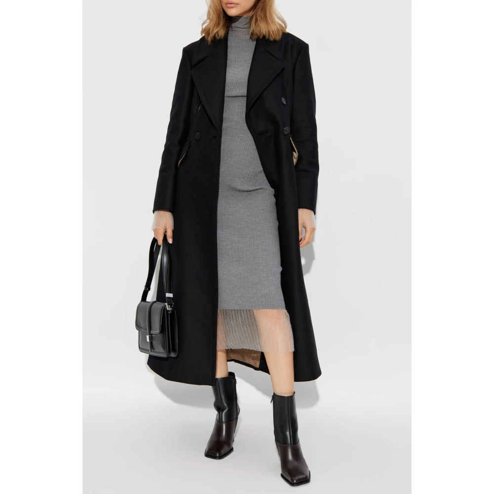Max Mara Bouquet Coat Black Dames